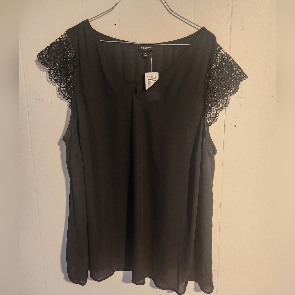 Sheer Black Top